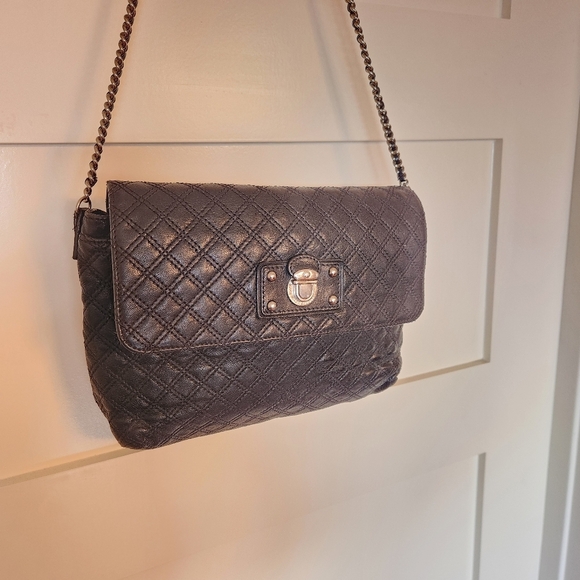 Marc Jacobs black leather with silver tone hardware hanging purse - Picture 13 of 13